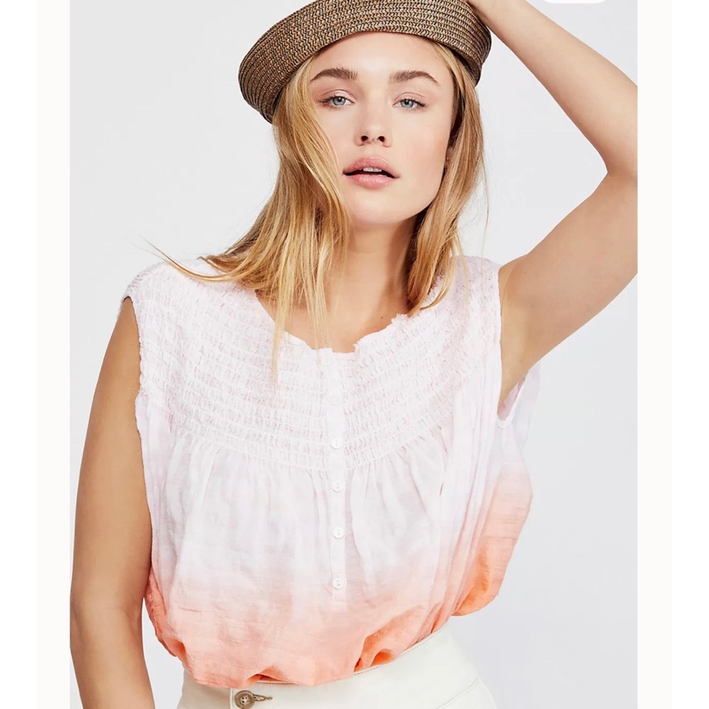 NWT Free People Little Bit Of Something Blouse